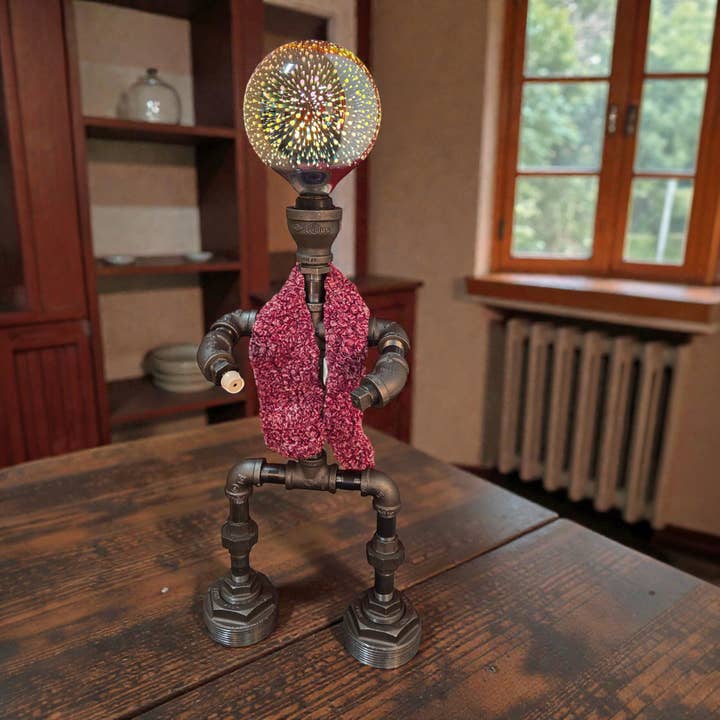 Mr. Willies Lighting - Wholesale Accent/Desk Lamp - Whimsical Industrial standing Robot Lamp 2