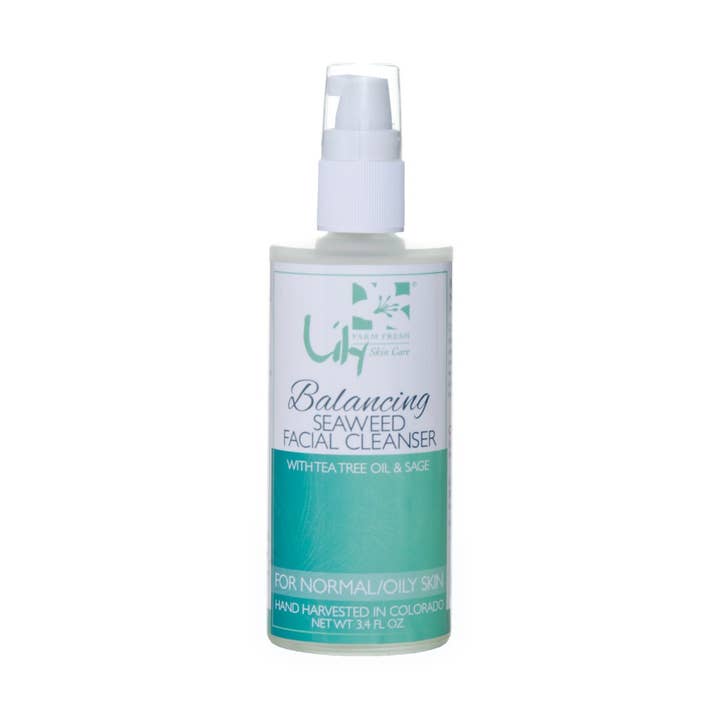 Balancing Seaweed Facial Cleanser for wholesale by Lily Farm Fresh Skin Care