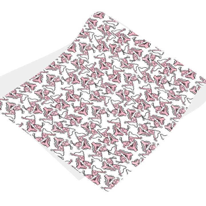 Papier d'emballage de lingerie cadeau Bachelorette pour la vente par Stesha Wrapt