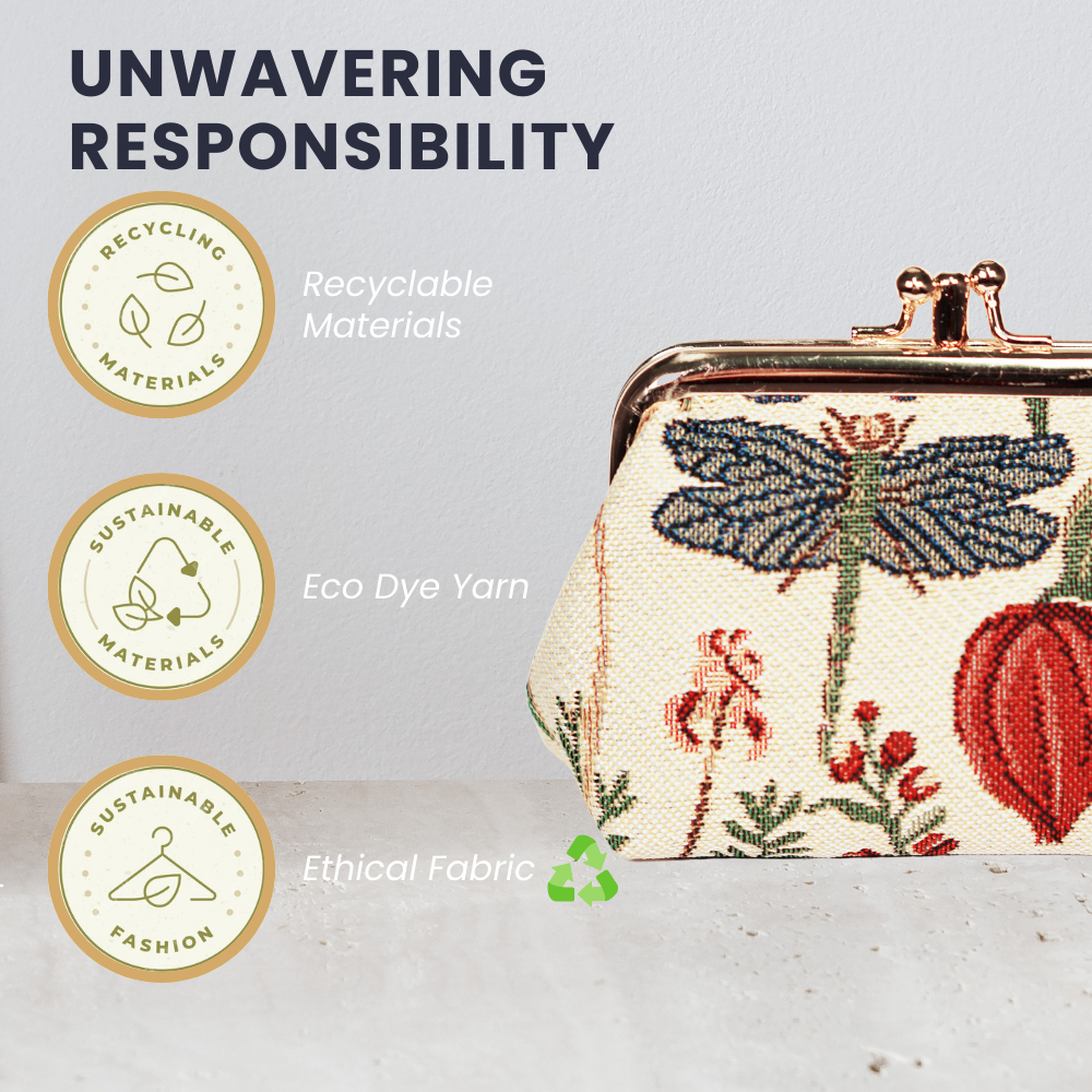 SignareArt - Wholesale Coin Purse - Women's - FRMP-MGD | MORNING GARDEN COIN CLASP FRAME PURSE WALLET4