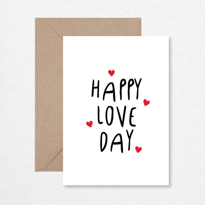 Happy Love Day A6 Valentines Card for wholesale by EK DESIGN