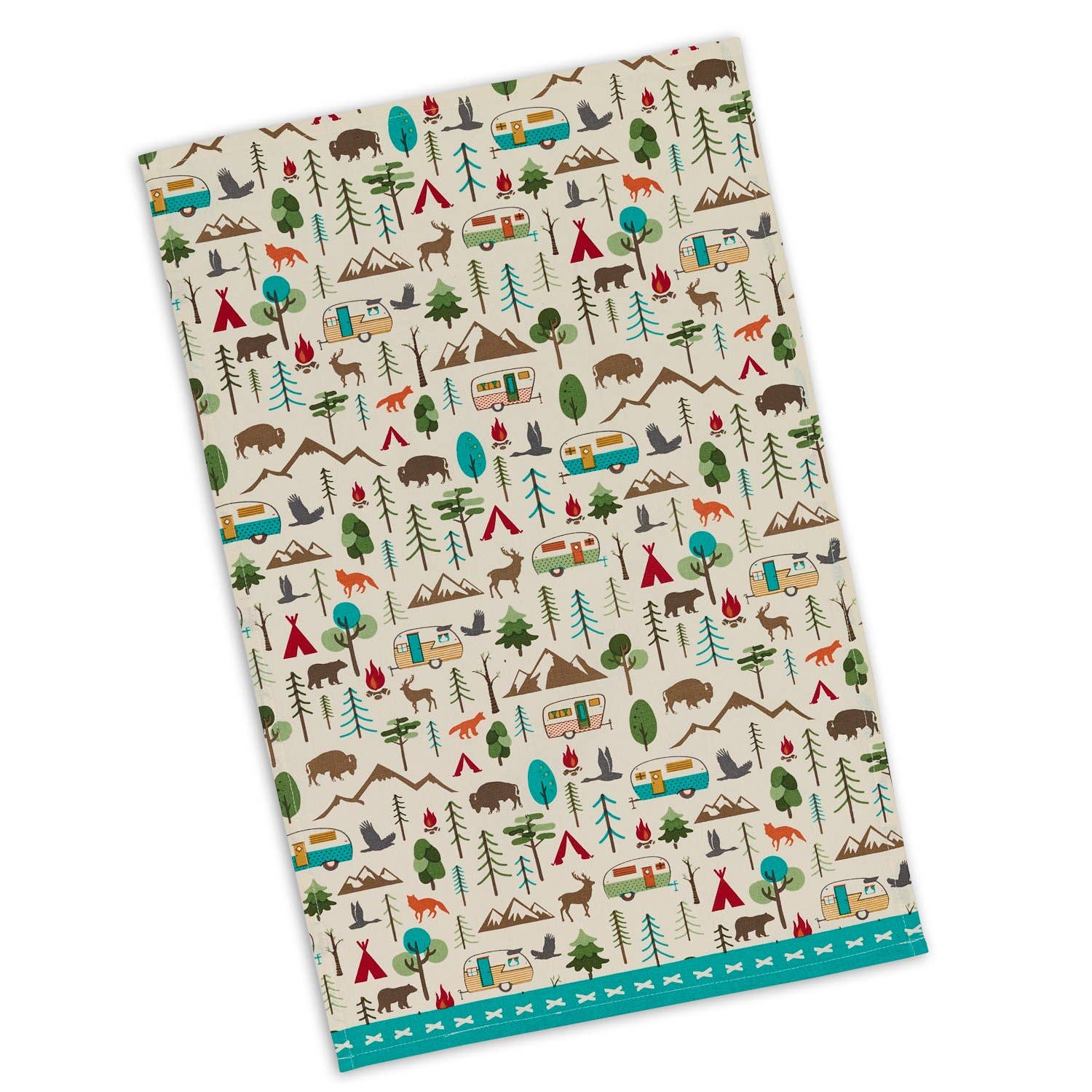 Design Imports - Wholesale Tea Towel - Campsite Printed Dishtowel1