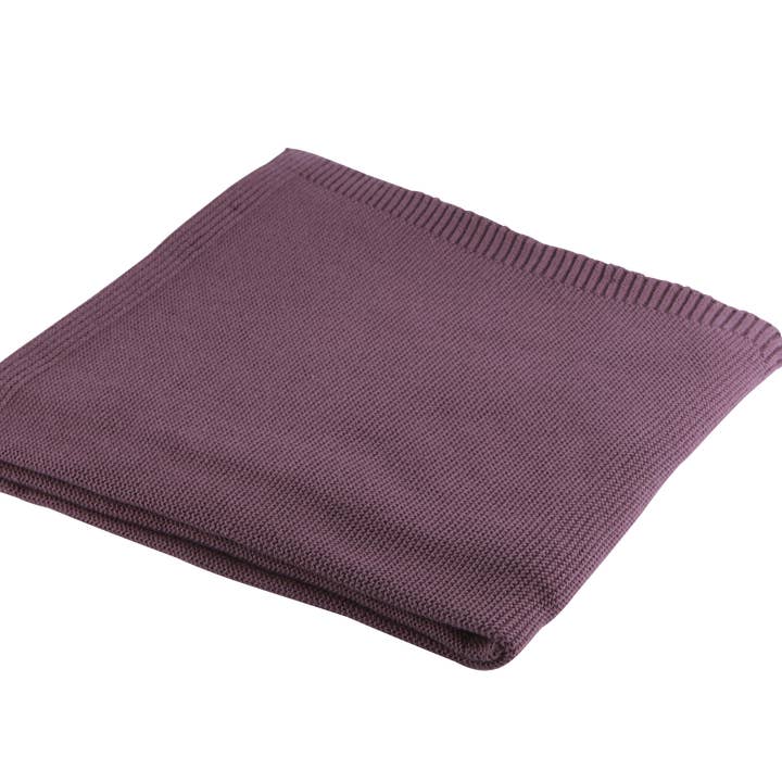 COUVERTURE 100% COTON VIOLET pour la vente par Les Bebes d'Elysea