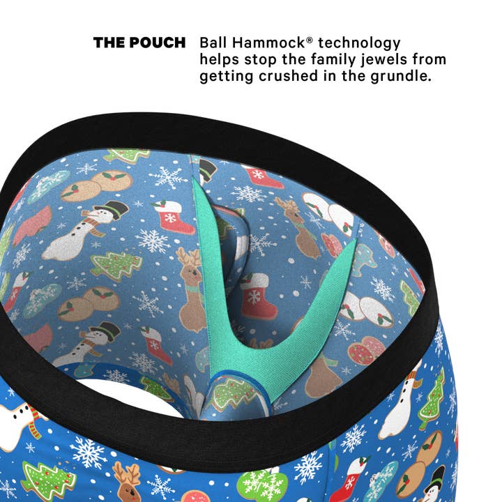 Shinesty, Inc – Engroshandel Undertøj - Herre – De Bagte Godter | Julecookies Ball Hammock® Underbukser med Gylp1