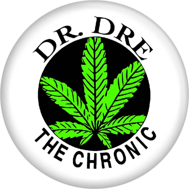Pin-on Button - 1.25 Inch - Dr. Dre - The Chronic for wholesale by Square Deal Recordings & Supplies