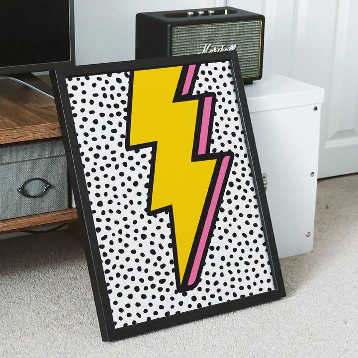 LIGHTNING BOLT | WALL ART PRINT for wholesale by Penny And Me