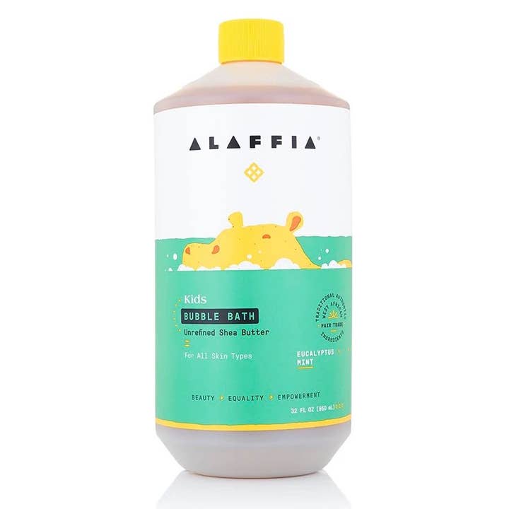 Kids Eucalyptus Mint Bubble Bath 32 fl. oz. for wholesale by Alaffia