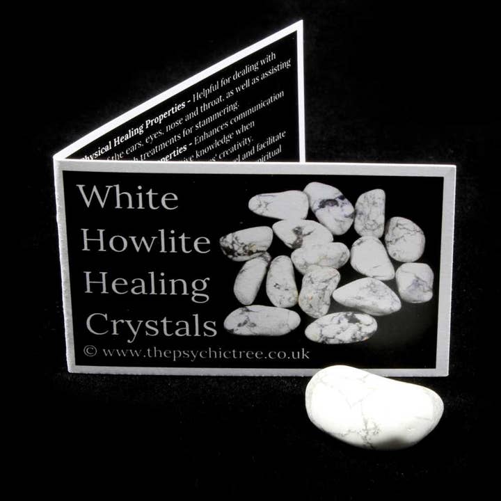 White Howlite Crystal & Guide Pack for wholesale by The Psychic Tree