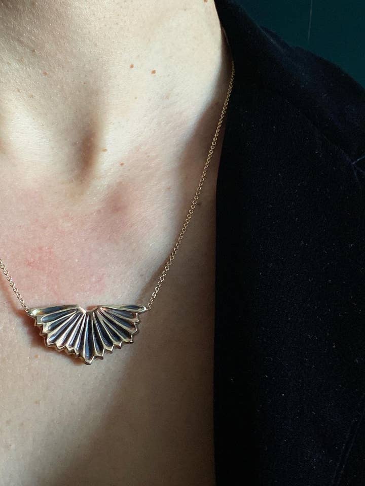 Gill Print Necklace in Bronze for wholesale by Studio Fernes