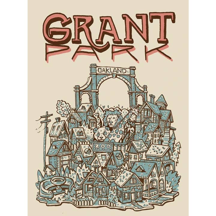 Atlanta Grant Park 12"x 16" for wholesale by Welcome To the Neighborhoods