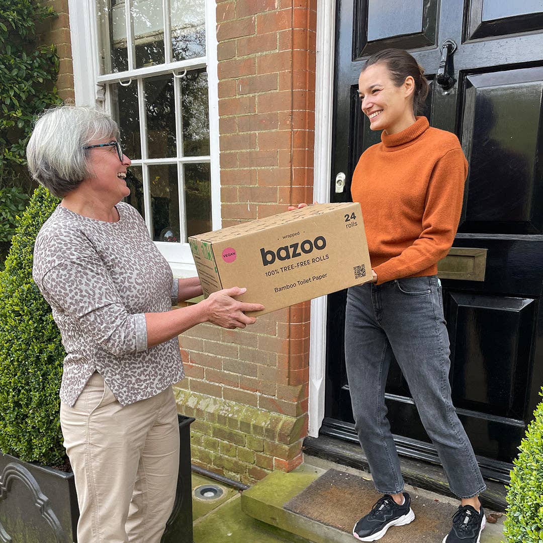 Bazoo – wholesale Toilet paper – 100% FSC Certified Unbleached Bamboo Kitchen Roll – Naked4