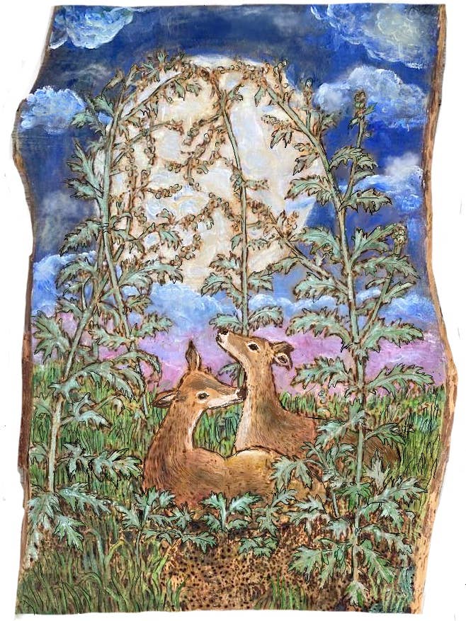 Mugwort for wholesale by wisdom from the wood greeting cards