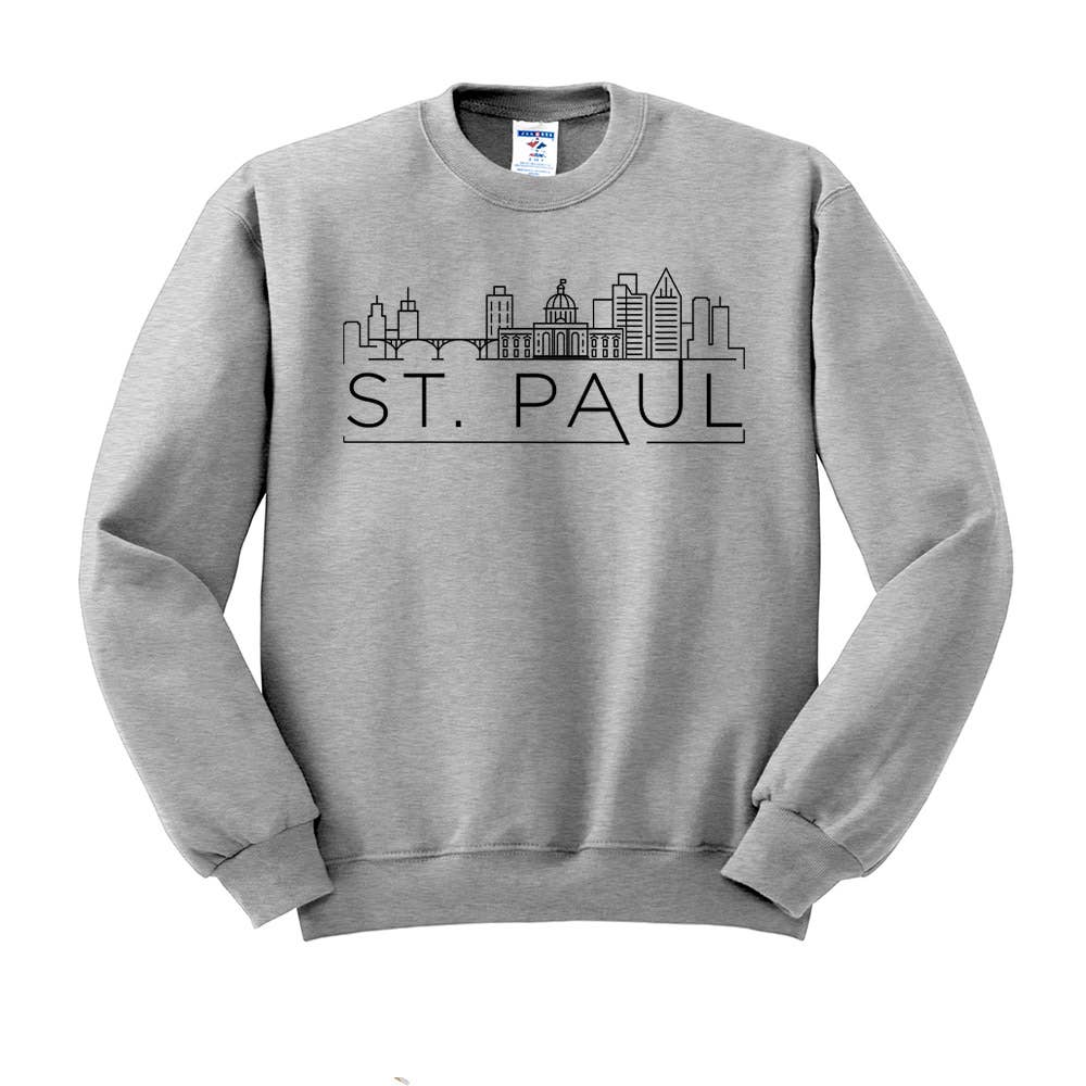Lucky Luna Apparel - Wholesale Graphic Sweatshirt - Women's - Skyline St. Paul Crewneck Sweatshirt3