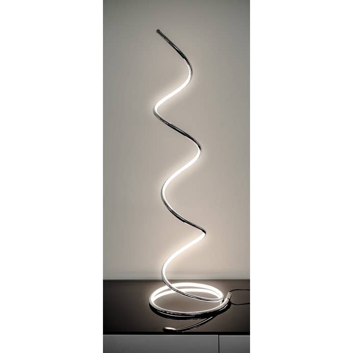 LED Chrome Spiral Floor Lamp for wholesale by Febland