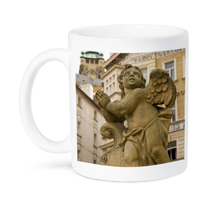 3dRose, Cherub statue, Prague, Czech Republic - EU06 THA0043 - Tom Haseltine, Mug for wholesale by 3dRose