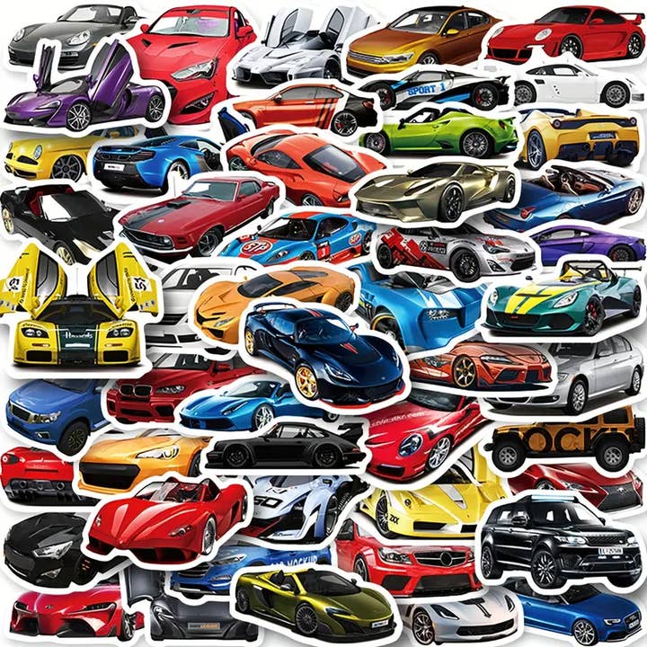 Speedy Car Stickers: Drive the Excitement, DIY, Journaling for wholesale by Magnifique Hearts