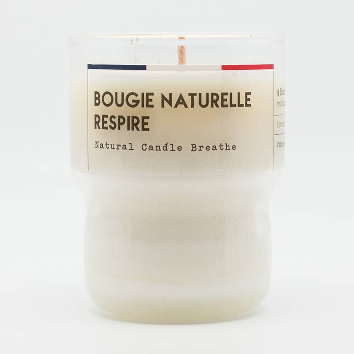 Respire organic natural candle made in France for wholesale by Jolis Baumes