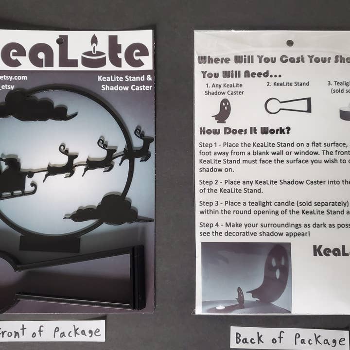 KeaLite - Wholesale Wall Sign - KeaLite Christmas Night Shadow Caster and KeaLite Stand1