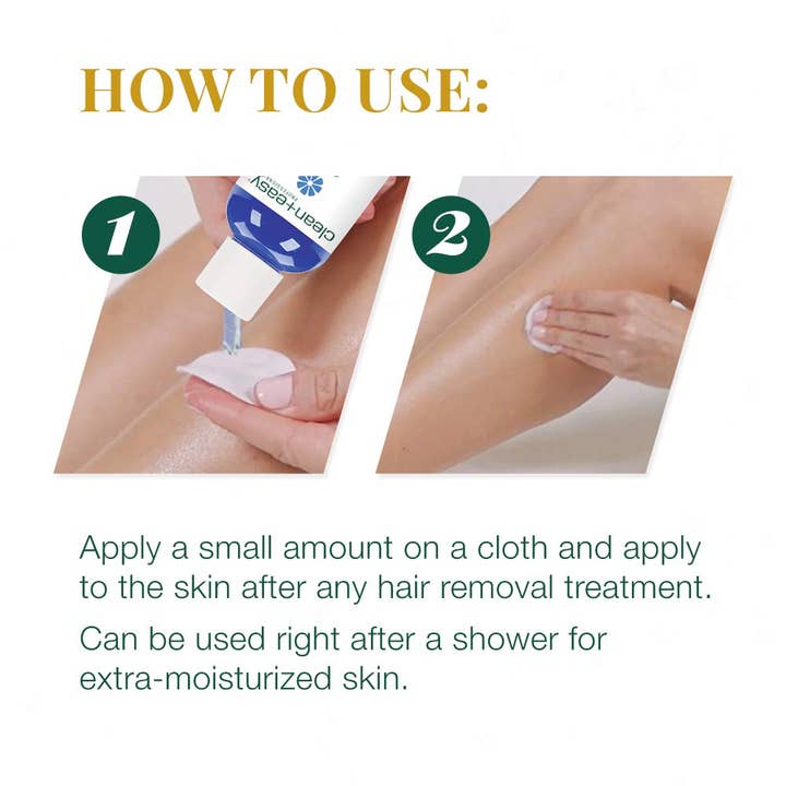 BranVx Distributors - Wholesale Body Hair Removal Product - Clean + Easy Calming Oil - Infused with Azulene 2 oz.
