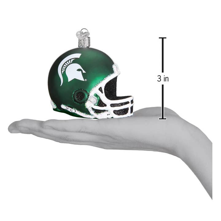 Old World Christmas - Wholesale Ornament - Michigan State Helmet Ornament2