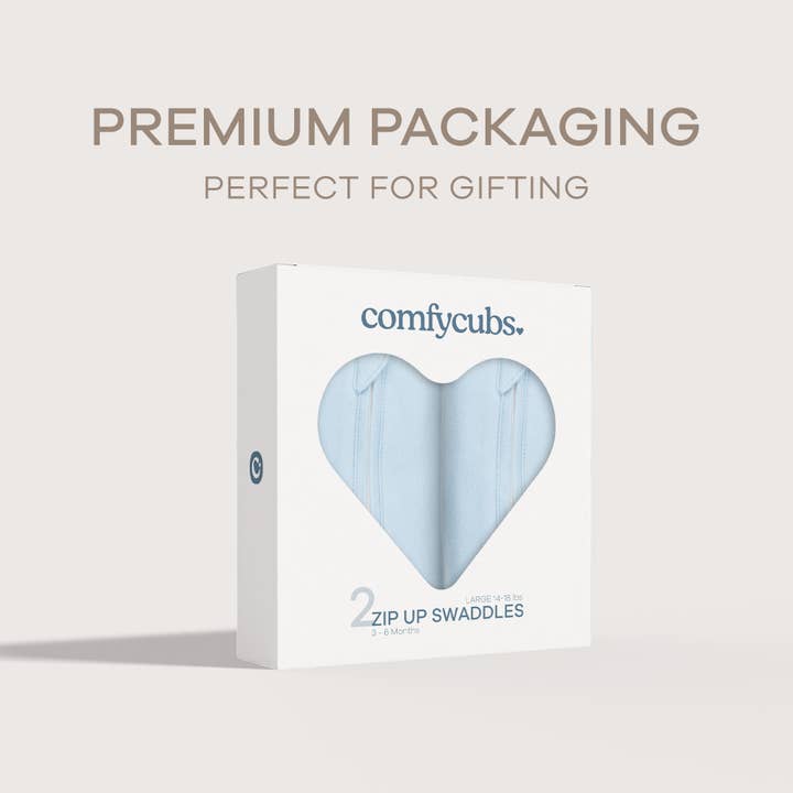 Comfy Cubs - Wholesale Swaddle - Baby - Easy Zipper Wrap 2 Pack Swaddle Blanket by Comfy Cubs13