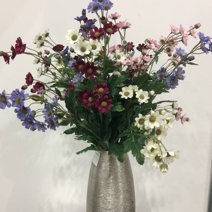 Mezu Silk Flowers – wholesale Artificial flowers – Artificial White Daisy Silk Flower Spray Stem 2