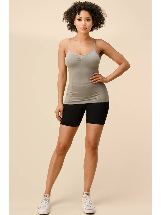 Amerikan Basics - Wholesale Camisole - Women's - Shelf Bra Seamless Camisole 2