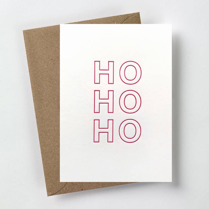 Ho ho ho card for wholesale by over the c.
