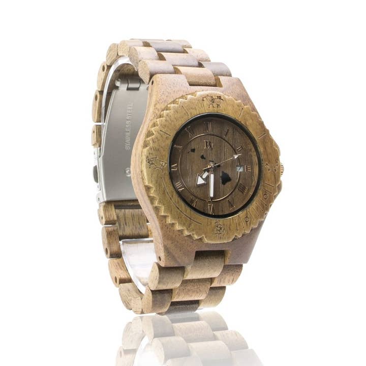Bean & Vanilla - Wholesale Wrist Watch - Men's - Sailor - Koa Wood