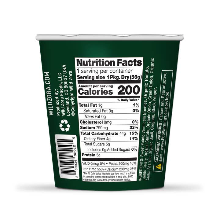 Wild Zora - Wholesale Soup - Minestrone-Vermicelli Noodle Soup In A Cup1