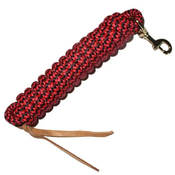 Smart Horse Gear - Vente Équipement d’équitation - Laisse de cowboy 5/8 po x 9 pi avec mousqueton BP, fermoir en cuir/couleurs bicolores7
