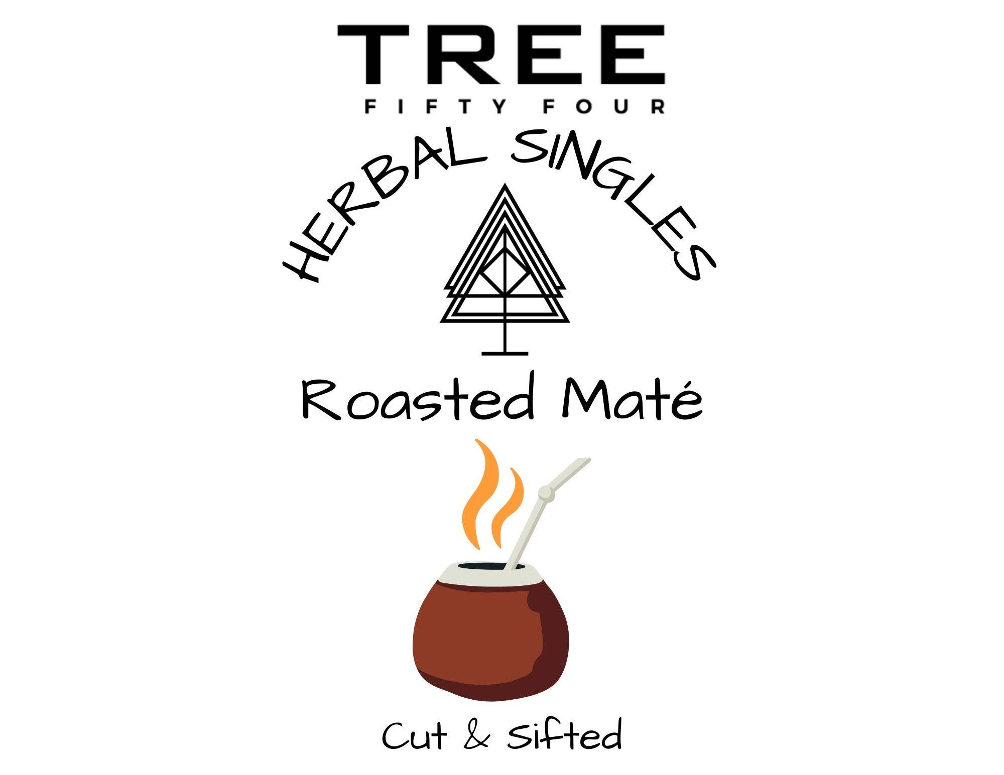 Tree Fifty Four - Wholesale Loose Tea - Roasted Yerba Mate 4-Pack Sachet Set | 4" x 6"3
