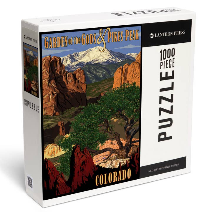 PUZZLE DE 1000 PIEZAS Pikes Peak Garden of the Gods Colorado para venta al por mayor de Lantern Press