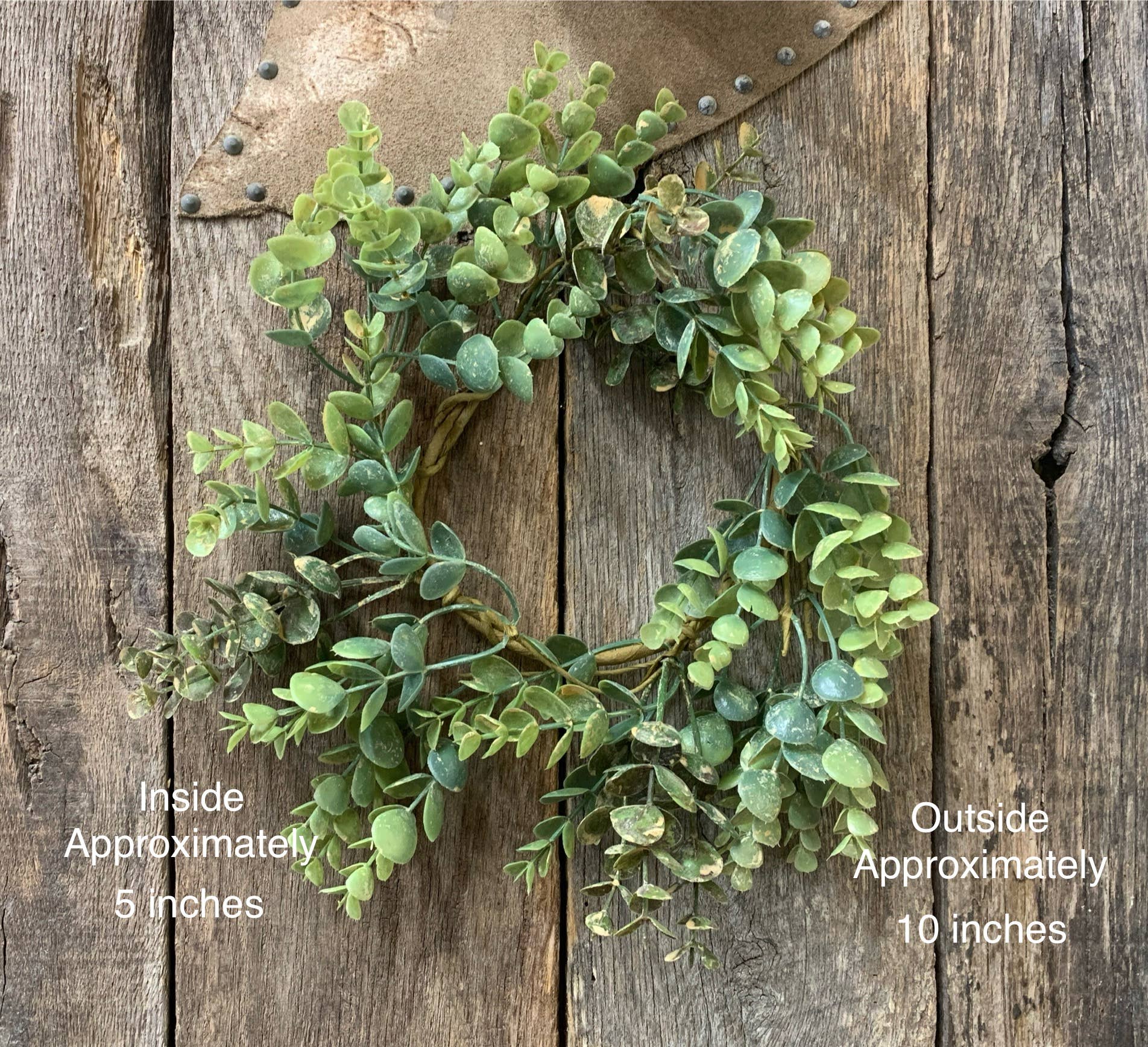 North Fork Mercantile - Wholesale Wreath - Eucalyptus Wreath, Everyday Wreath, Farmhouse, Candle Ring0