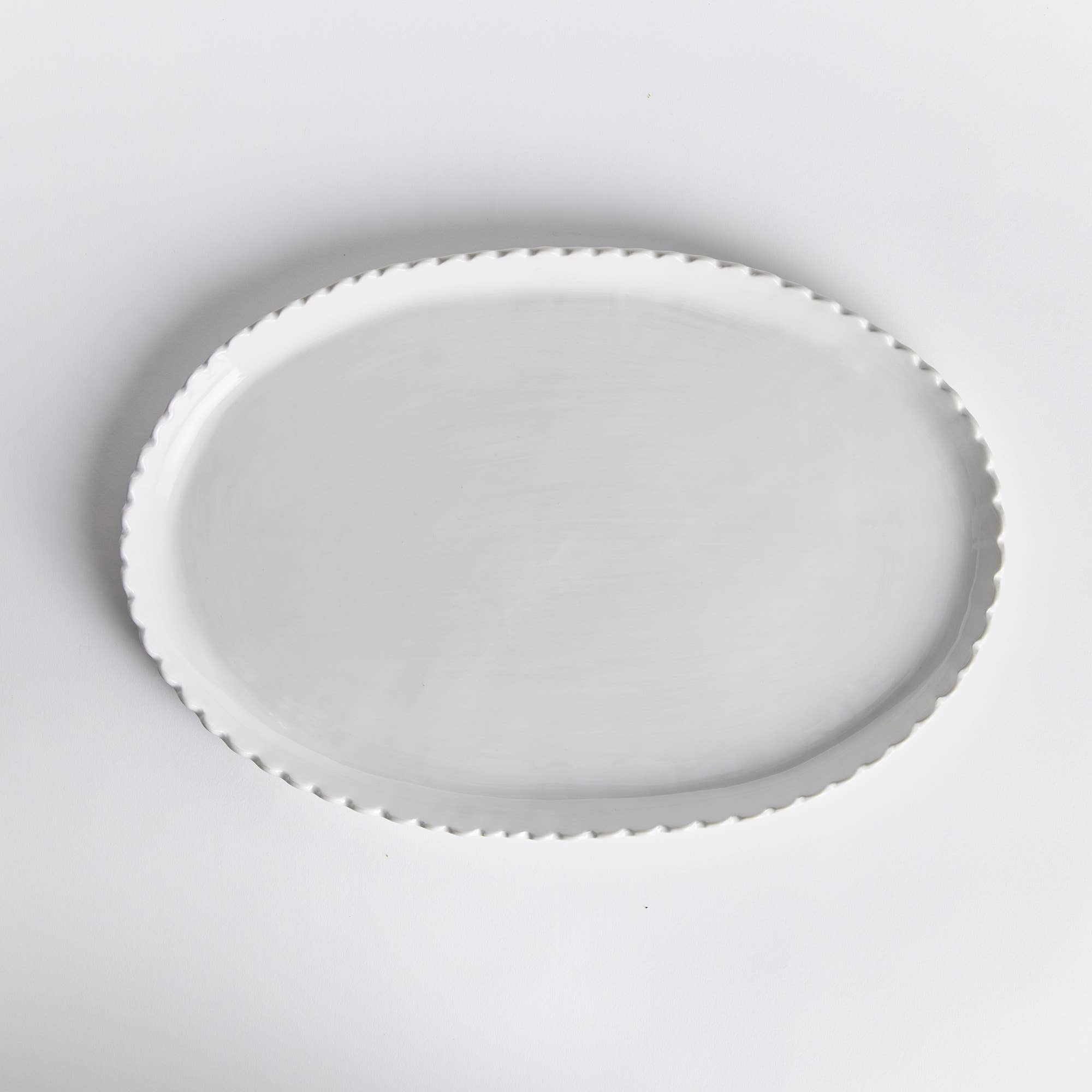 Napa Home & Garden - Wholesale Serving Tray - Maddie Oval Tray Large, White1