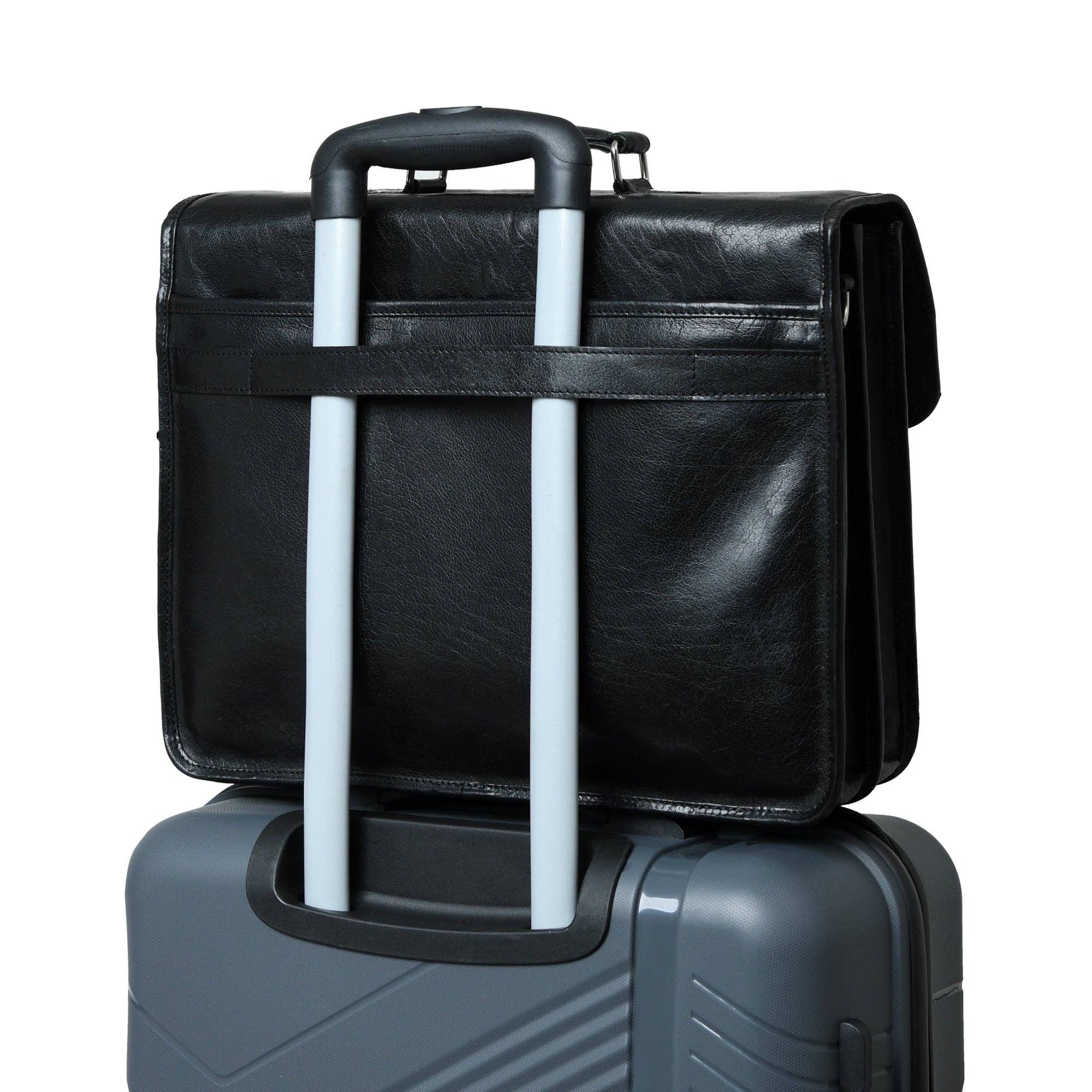 Classy Leather Bags – wholesale Briefcase – Unisex – The Architect Black Executive10