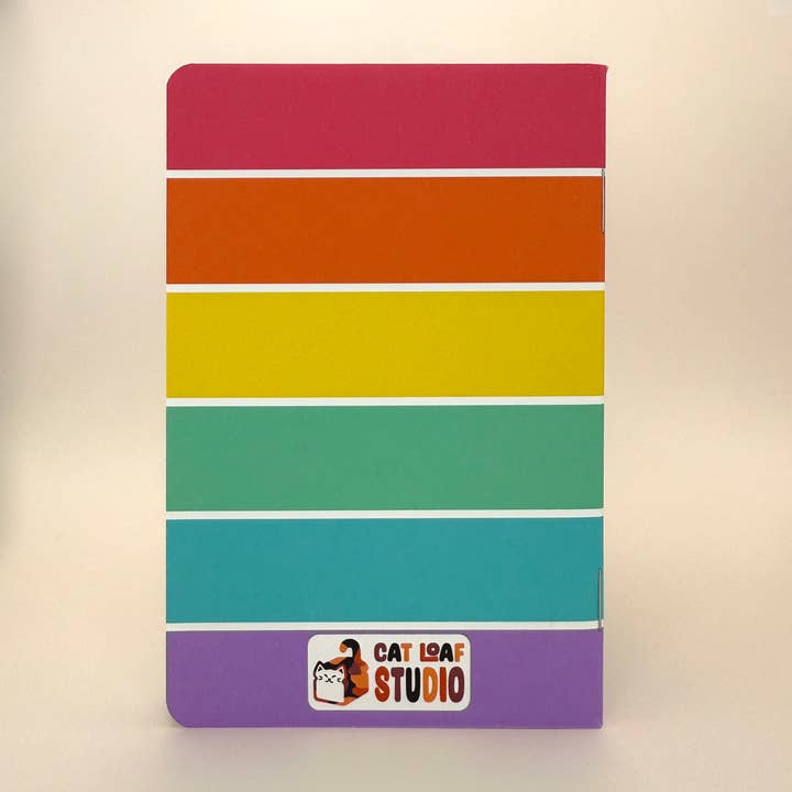 Cat Loaf Studio - Venta al por mayor Cuadernos - Cuaderno de Bolsillo Gatos Arcoíris Asomados