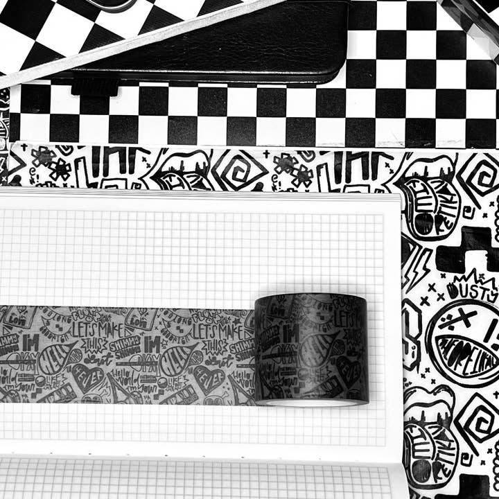 40mm alt rock lyrics washi for wholesale by Theoretikal Design Company