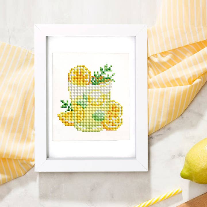 Paint Your Numbers - Wholesale DIY Craft Kit - 12 Assorted Drink Diamond Paintings - Set 214