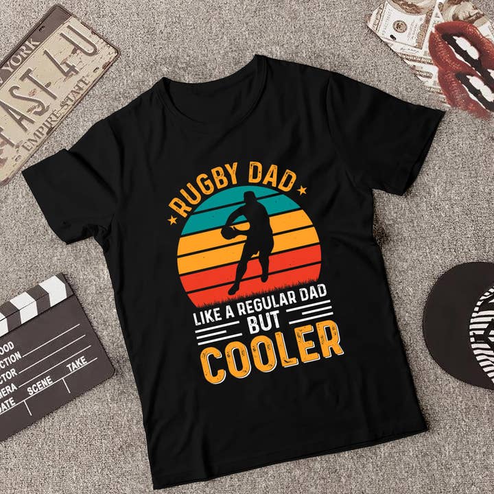 Rugby Dad Like A Regular Dad But Cooler Vintage Shirt for wholesale by EagleAceApparel