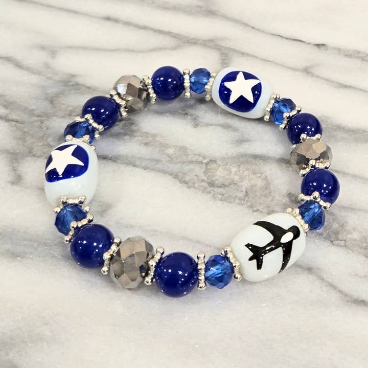 Fiona Accessories - Wholesale Beaded Bracelet - Military Aviation Flight Airplane Aircraft Beaded Bracelet6