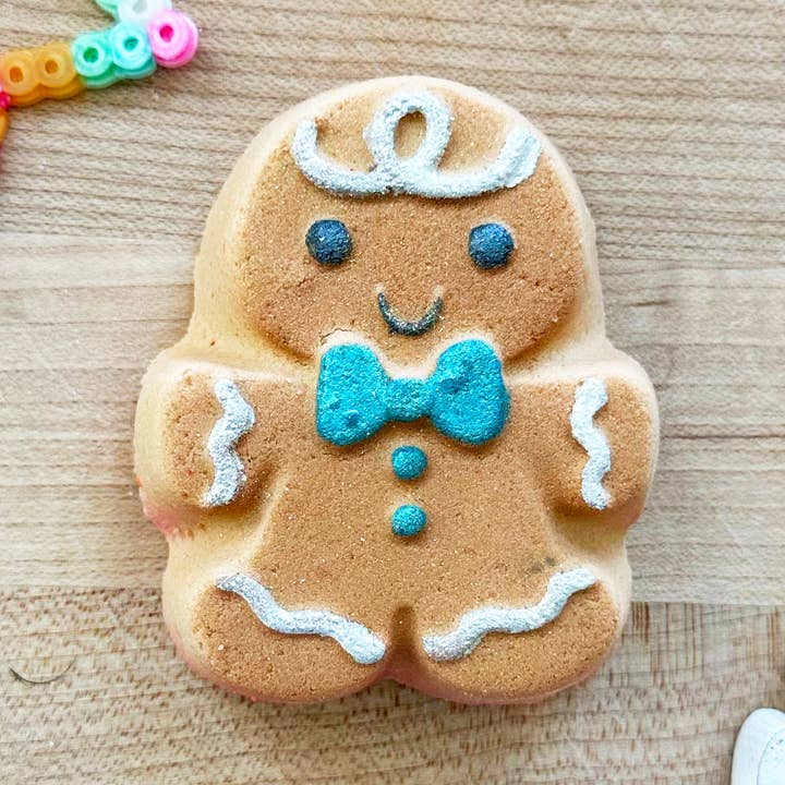 Gingerbread Man PRIZE Bath Bomb for wholesale by Sweet Bath Co