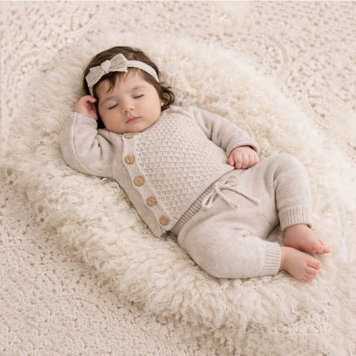 OLIVE & CRADLE - Vendita all'ingrosso Set loungewear - bambini - Completo da salotto in maglia a 2 pezzi Noella5