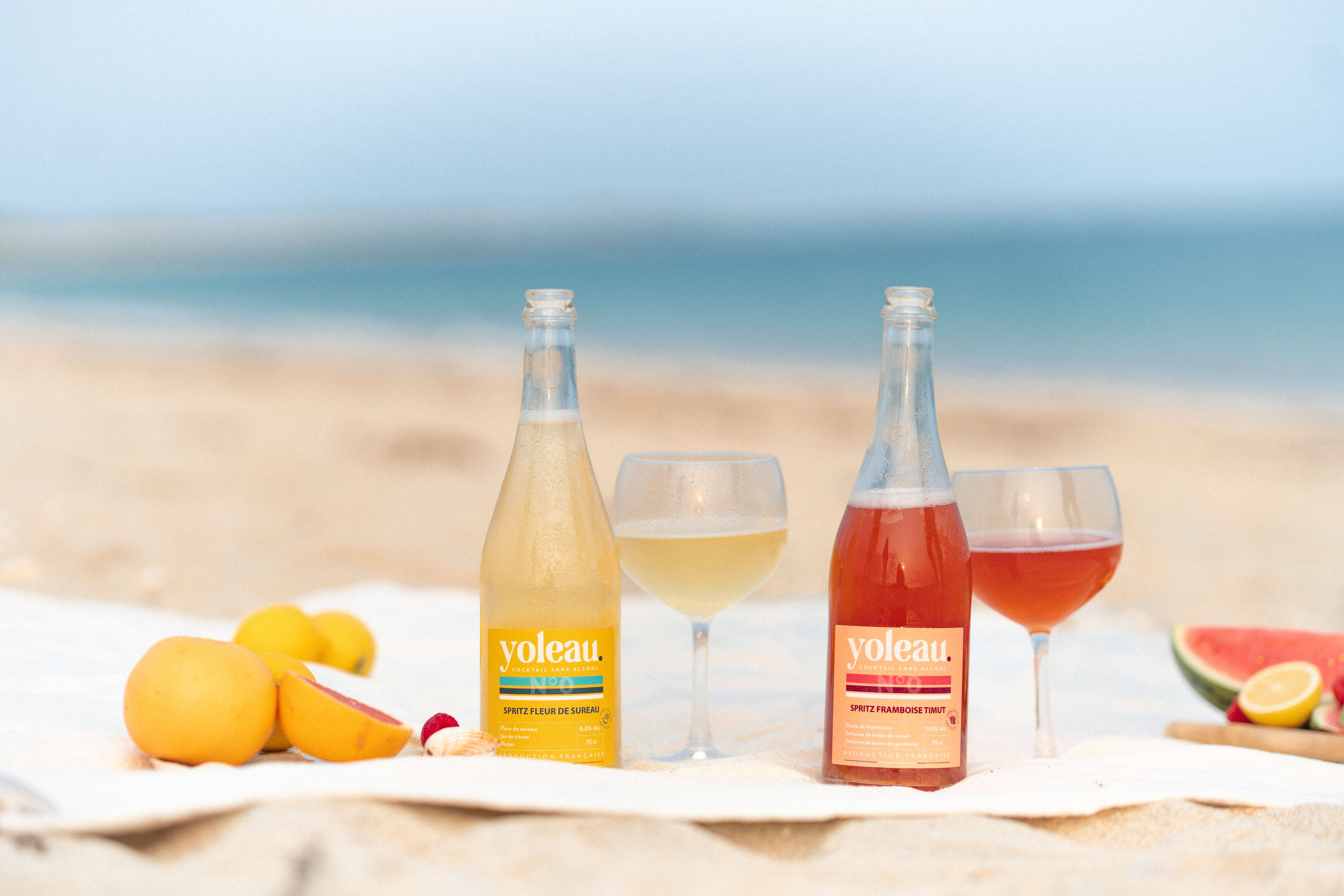 Yoleau - Wholesale Non-Alcoholic Aperitif/Mocktail - Non-alcoholic Spritz 0.0% - Raspberry Timut 75cl2