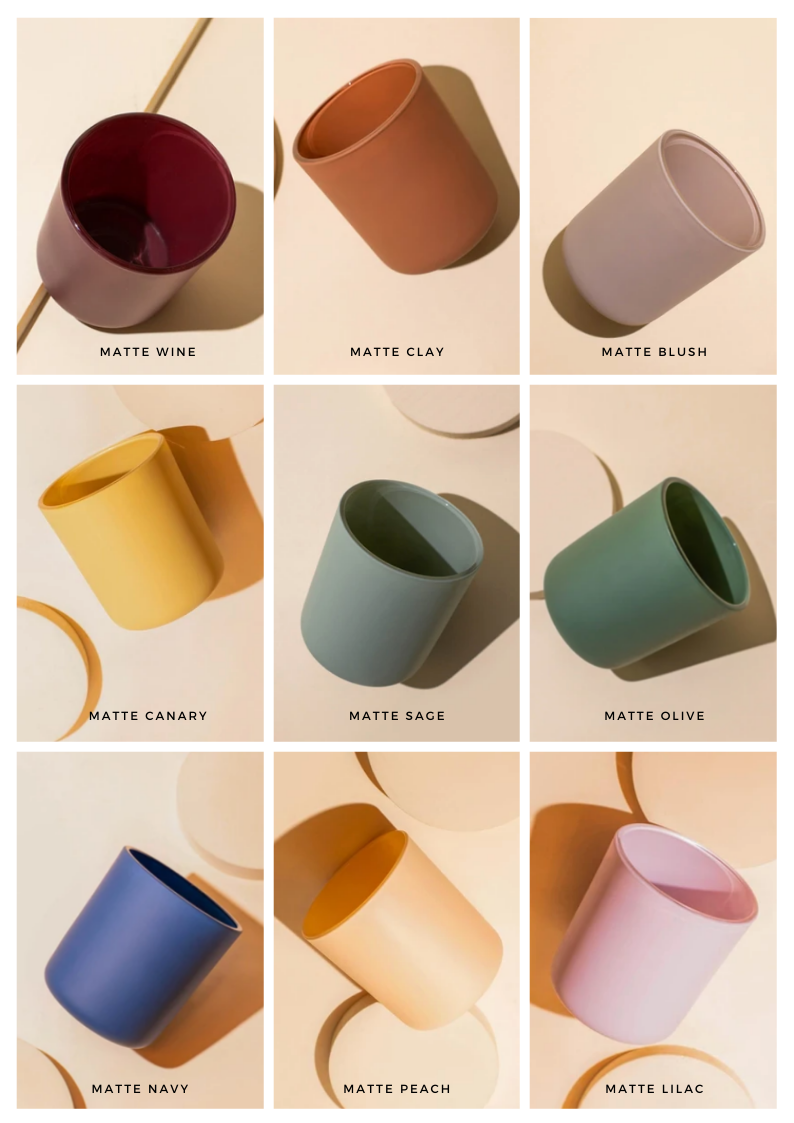 Orglamix - Vendita all'ingrosso Candela in vasetto - Candela da vetro opaco personalizzata femminile | 65 ore di durata1