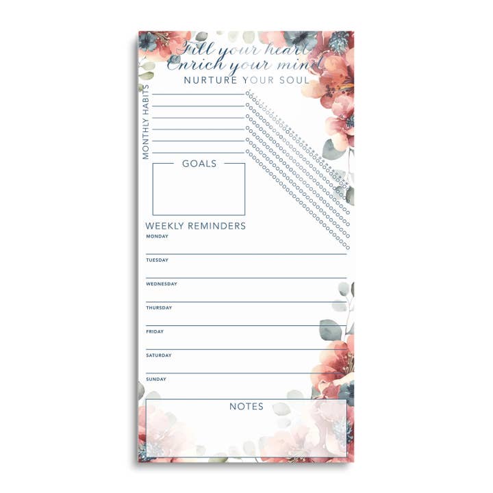 Christmas Holiday Gift, Mom, Floral, Decor, Goals, Self Care for wholesale by LIFEtrack/Clairmont & Co
