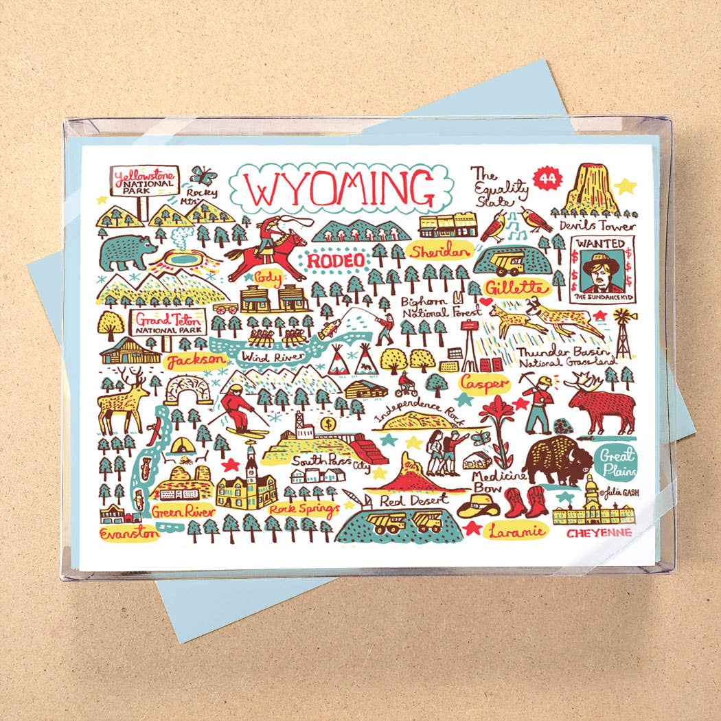 Allport Editions - Vendita all'ingrosso Set di cartoleria/cancelleria - Serie di Carte in Scatola Statescapes - scopri tutti i 29 Stati!28