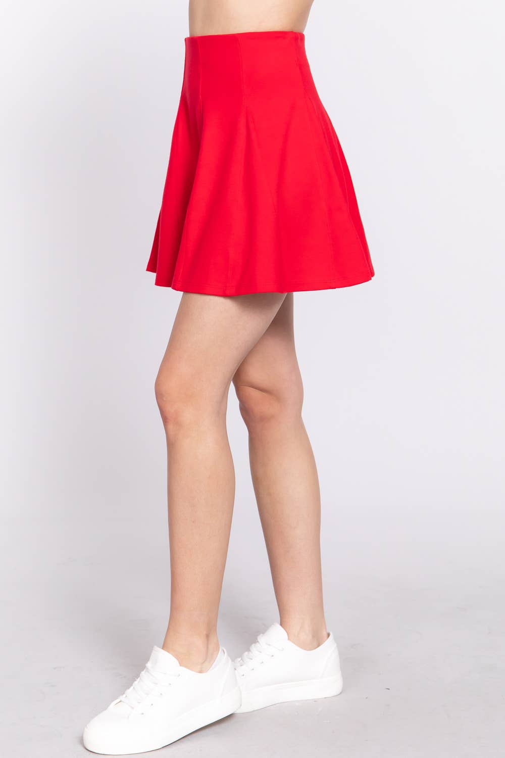 Active Basic | Active USA - Wholesale Skirt - Women's - Ponte Mini Skater Skirt25