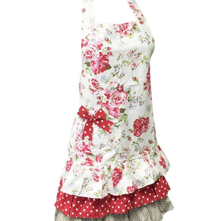 Wrapables.com - Wholesale Apron - Wrapables Mother and Daughter Ruffles and Roses Apron