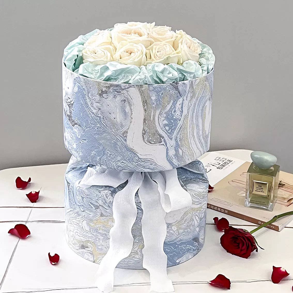 Elegant Design Supply - Wholesale DIY Craft Kit - Galaxy DIY Circular Flower Bouquet Wrapping Paper (3 sets/bag)8